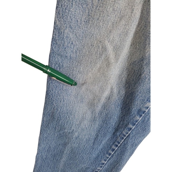 Vtg 80s Levis 557 Blue Jeans Mens 33x34 Distressed Straight Tapered (30x32) USA - Picture 12 of 15